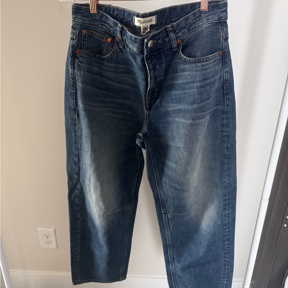 Madewell darted barrel jeans